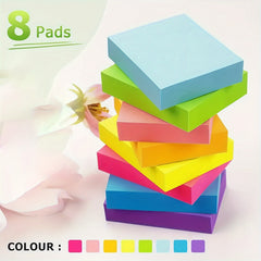 16pcs Fluorescent Sticky Notes Mini Small Note Pad Student Stationery