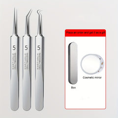 3-Piece Blackhead Remover Tweezers Set