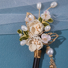 Chinese Style Flower Hairpin Vintage Hair Stick