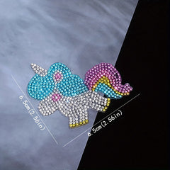 Colorful Bear Hot Drilling Cartoon Unicorn Patch Cloth Paste
