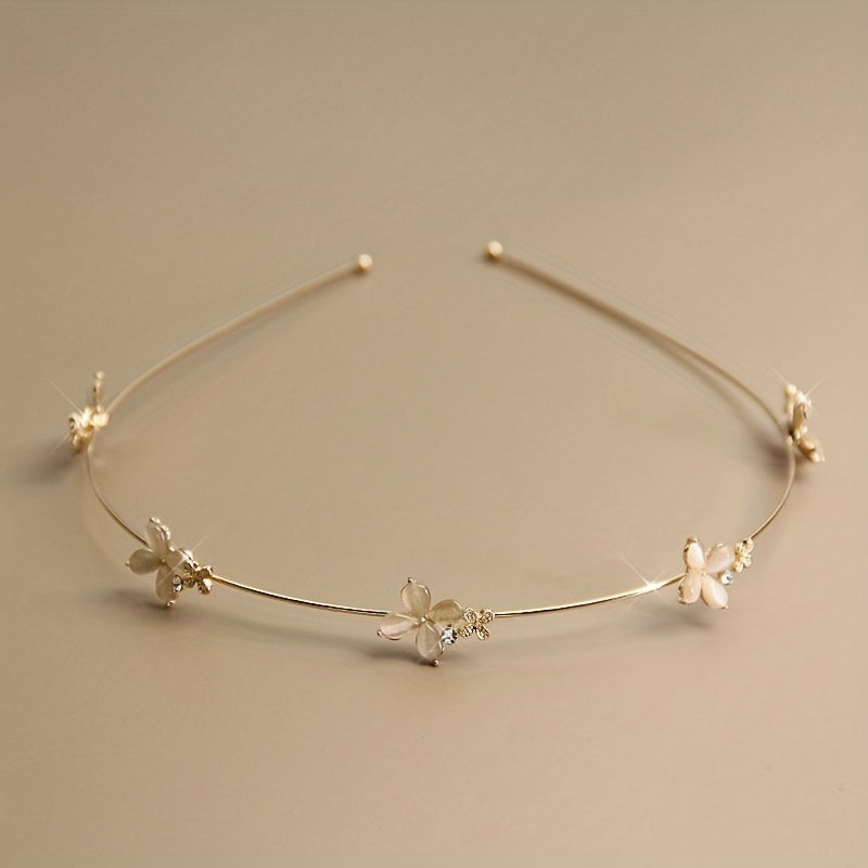 Opal Flower Headband Hair Accessories for Women