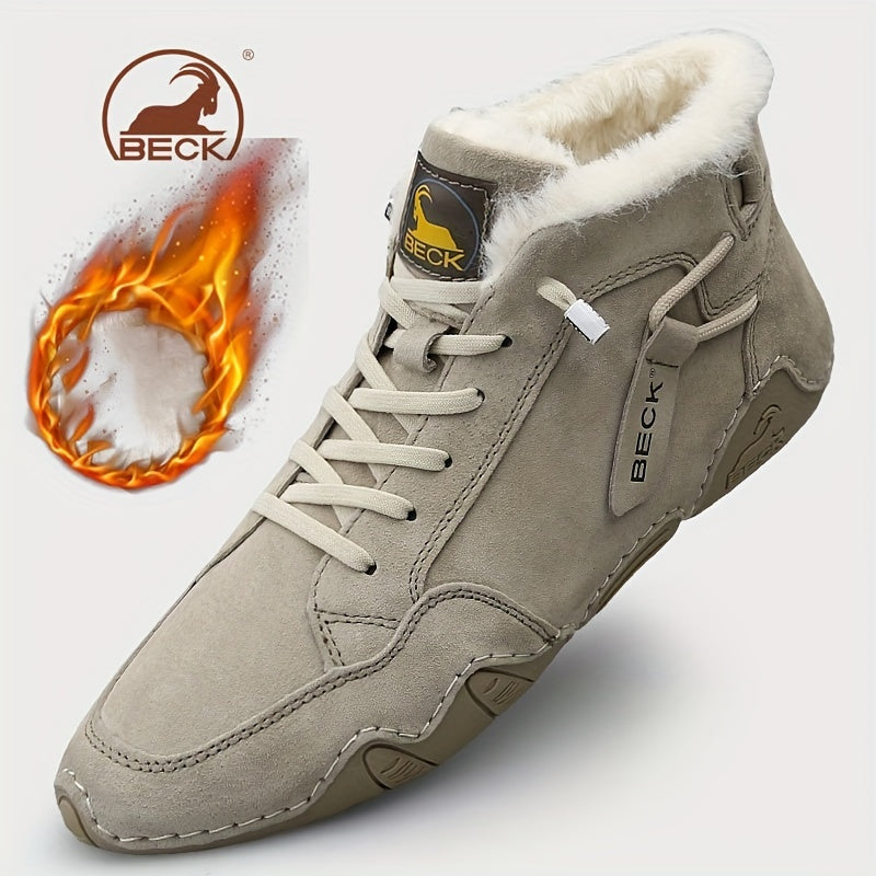 Men's Thermal Winter Shoes Boots Lace ups Casual Walking Shoes