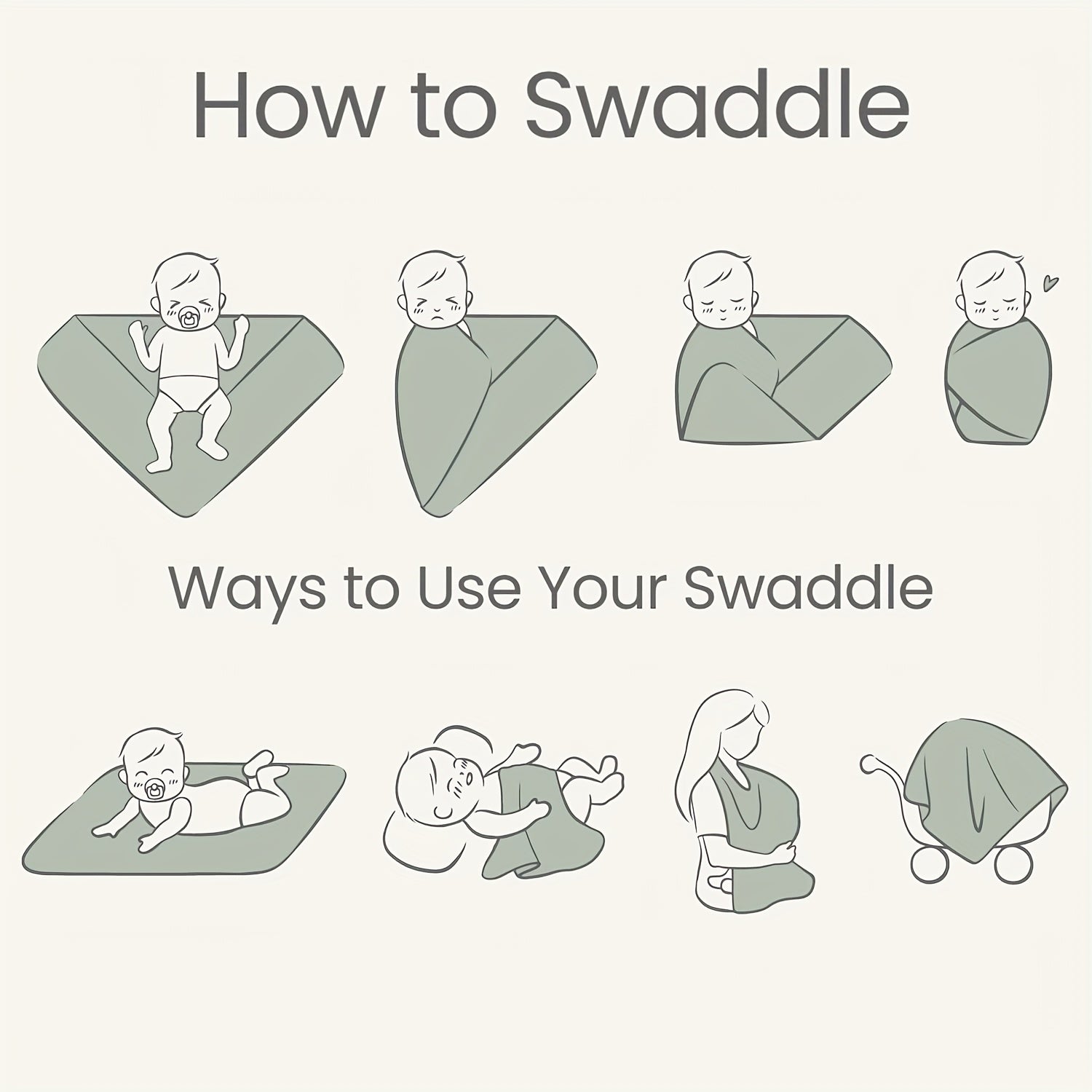 Baby Girl Newborn Receiving Blanket with Headband Set Baby Swaddle