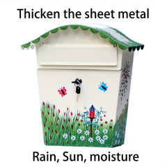 Large Pastoral Letter Box Household Newspaper Box Painting Suggestion Box
