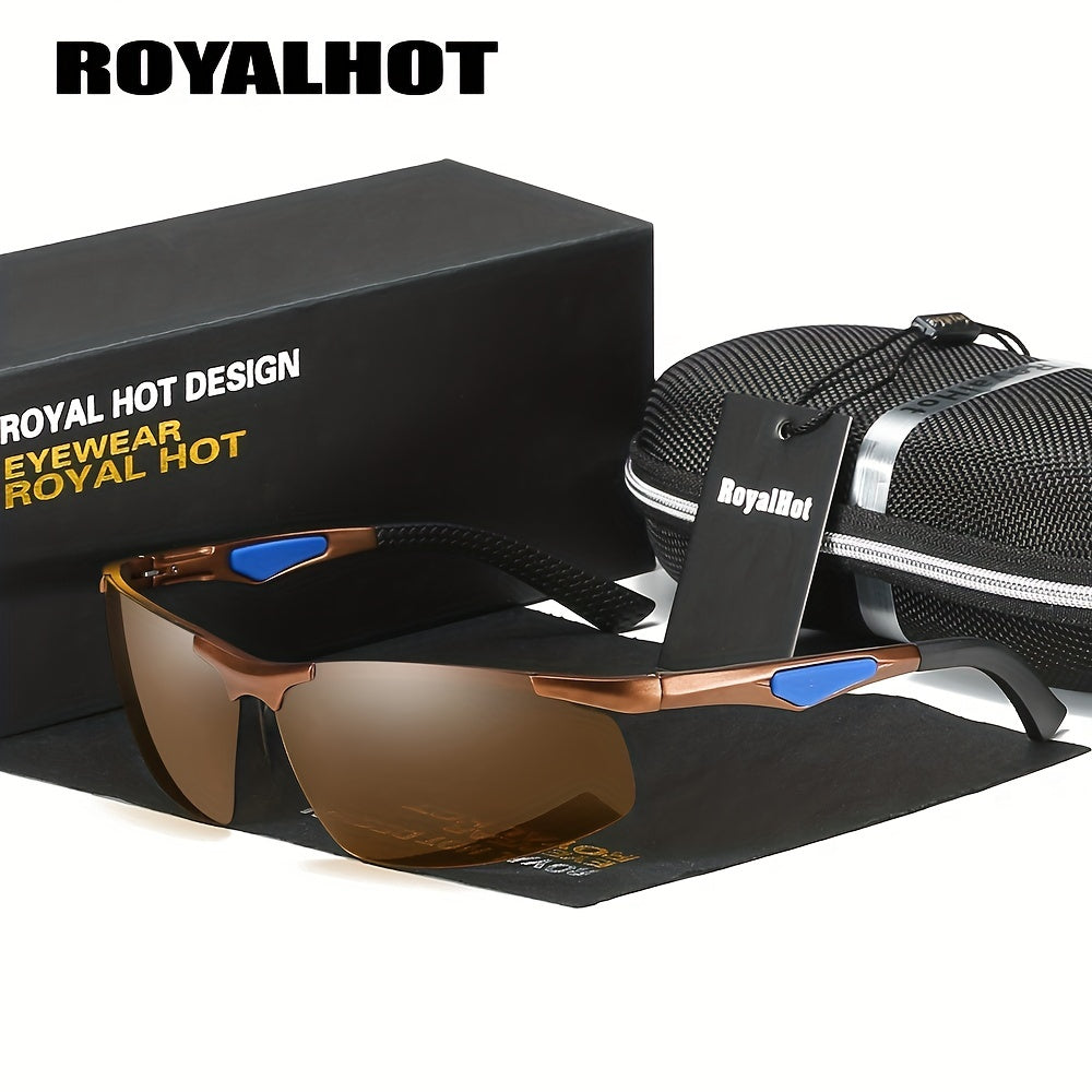 RoyalHot Aluminum Magnesium Polarized Sunglasses UV400 Sport Driving