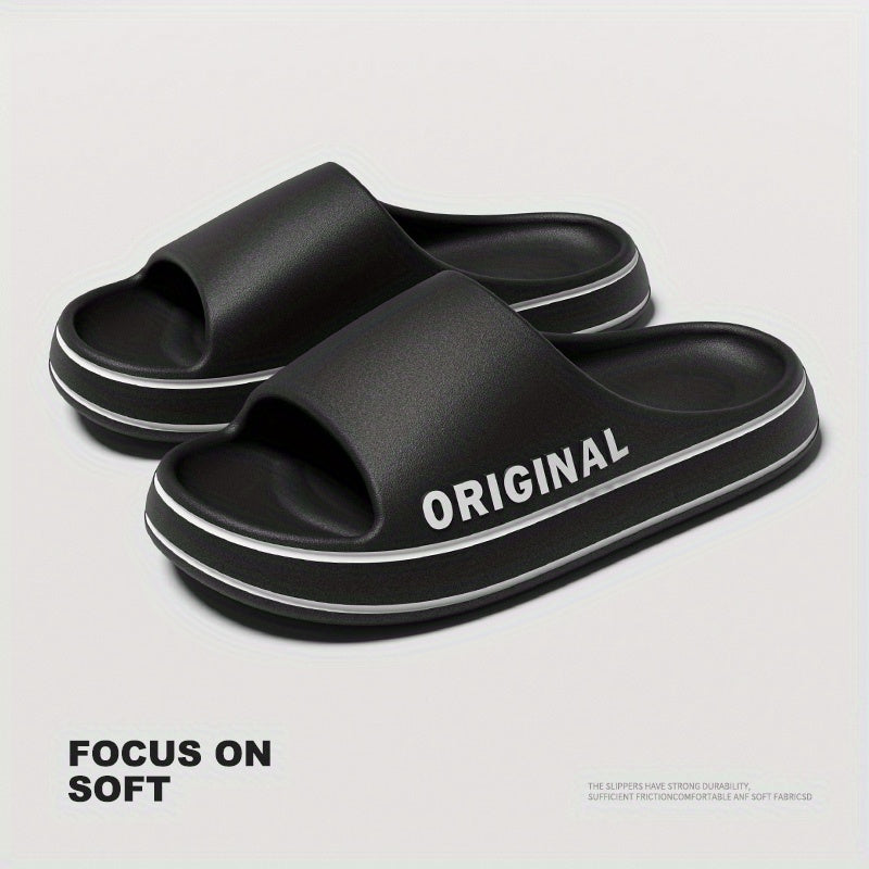 Men's Lightweight Open Toe Slippers for Shower Spring Summer