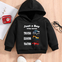 Baby Boys Cartoon Vehicle Sweatshirt Hoodie