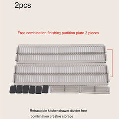 2pcs Drawer Storage Divider 10.63in 3.15in