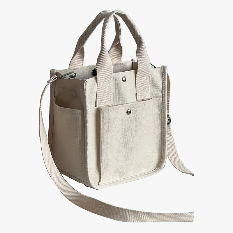 Hendia Mini Tote Bag Canvas Crossbody Purse Stylish Handbag