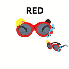 Kids Skateboard Polarized Round Sunglasses UV Protection