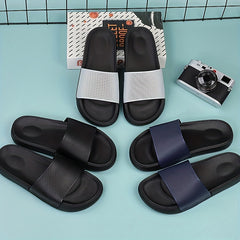 Men's Lightweight Slip On Slides Soft Sole House Slippers