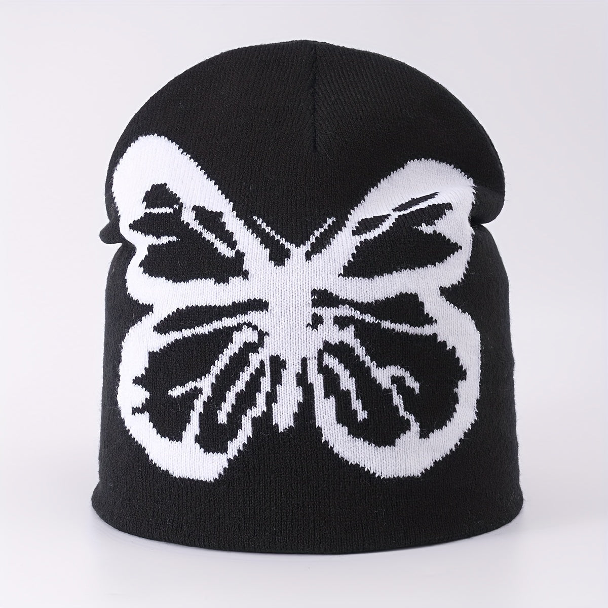 Butterfly Jacquard Woolen Beanie Hat Unisex