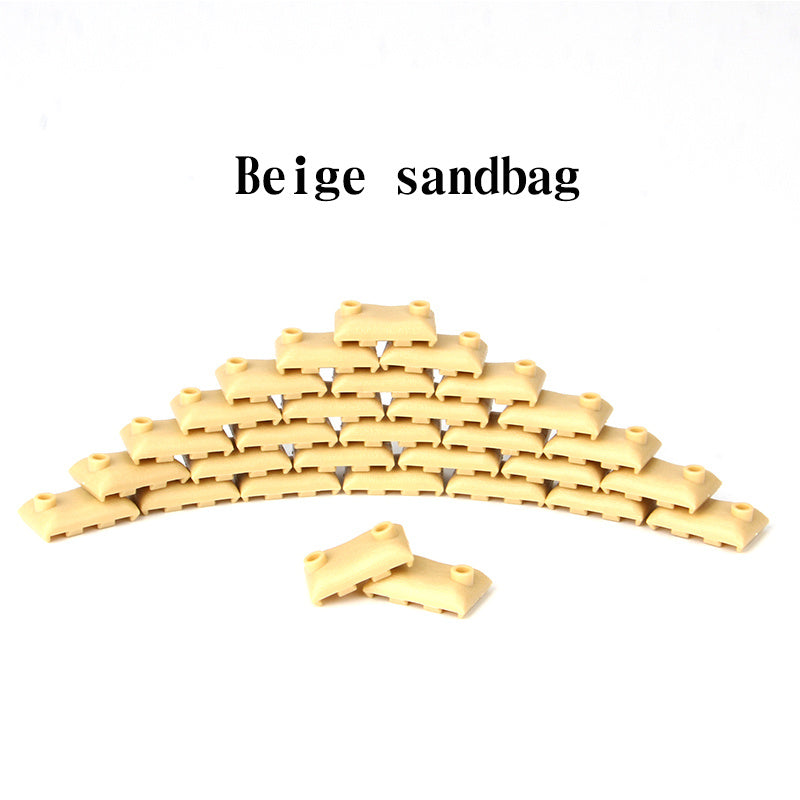 Building Block Military Soldiers Bunkers Trenches Sandbags Weapons Puzzle