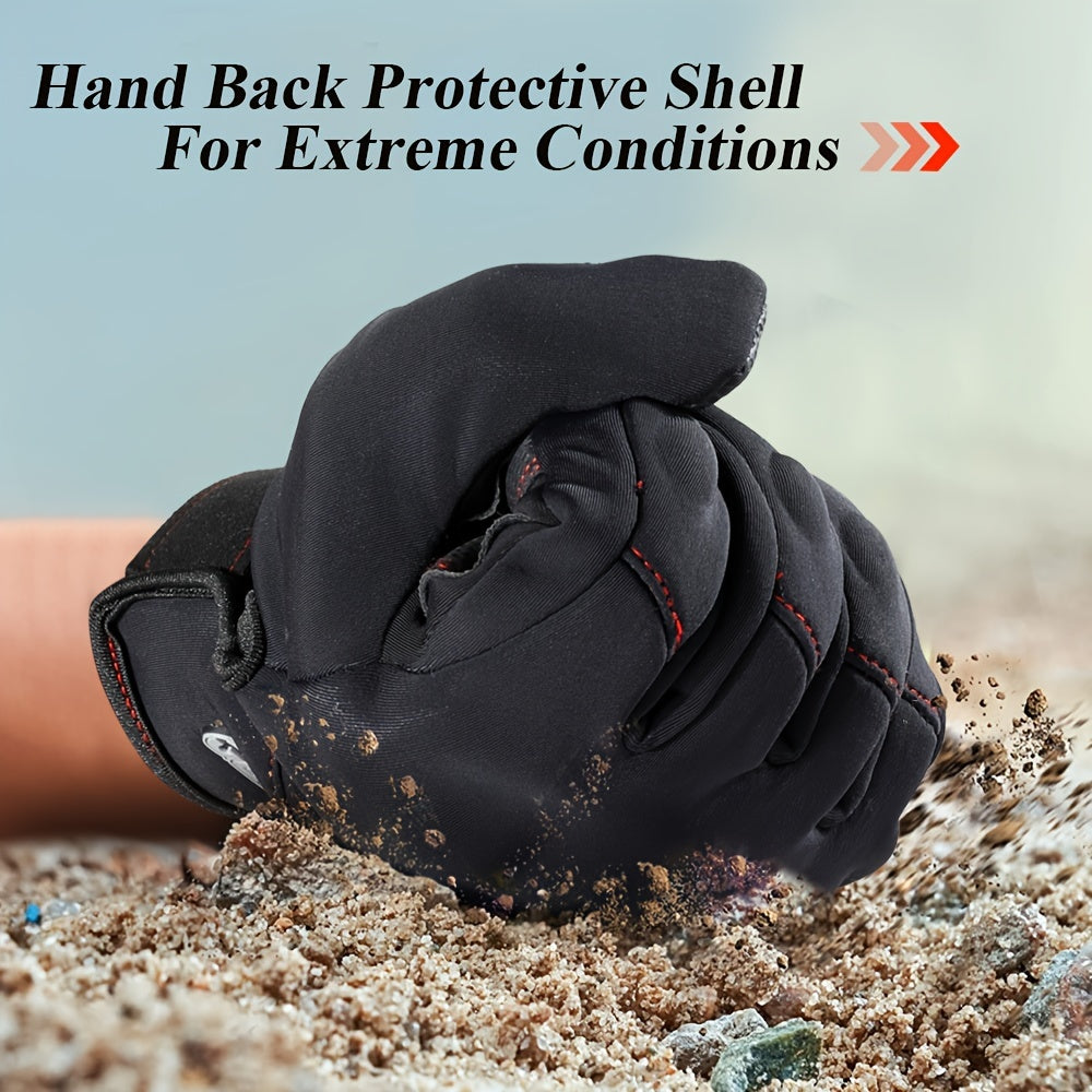 Winter Touch Screen Warm Gloves Windproof Outdoor Sports Anti skid