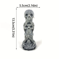 Halloween Triple Skull Swaying Aromatherapy Candle
