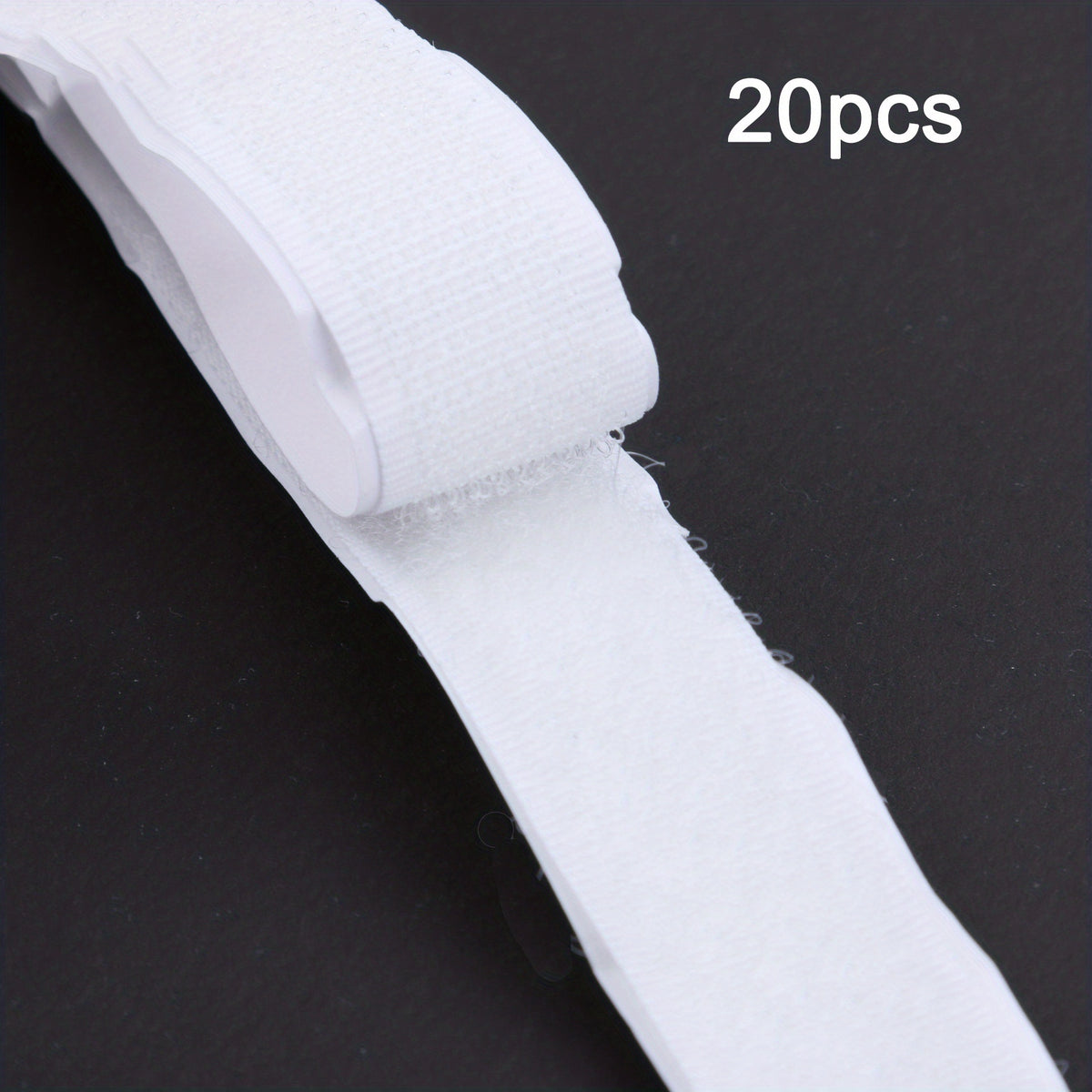 20pcs Hook and Loop Strips - Heavy Duty Mounting Strips for Home or Office Use