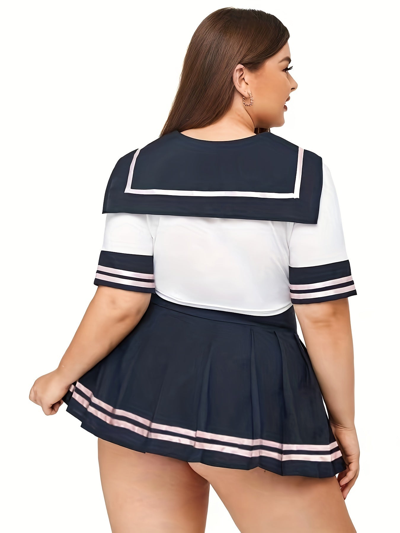  Preppy Cosplay Lingerie Set Sailor Costume 2pcs Set