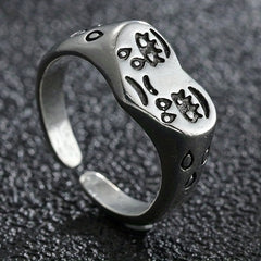 Men's Vintage Flower Snake Hug Ring Punk Metal Boho Party Jewelry