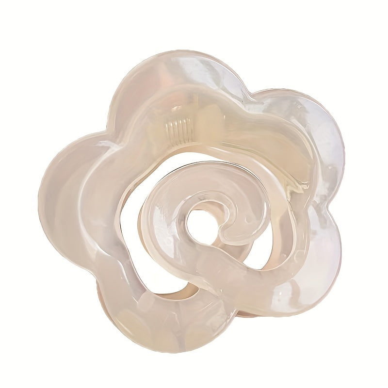 Jelly Flower Hair Claw Clip for Women Girls