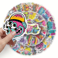 50pcs Street Graffiti Stickers DIY Phone Case Luggage Waterproof Stic