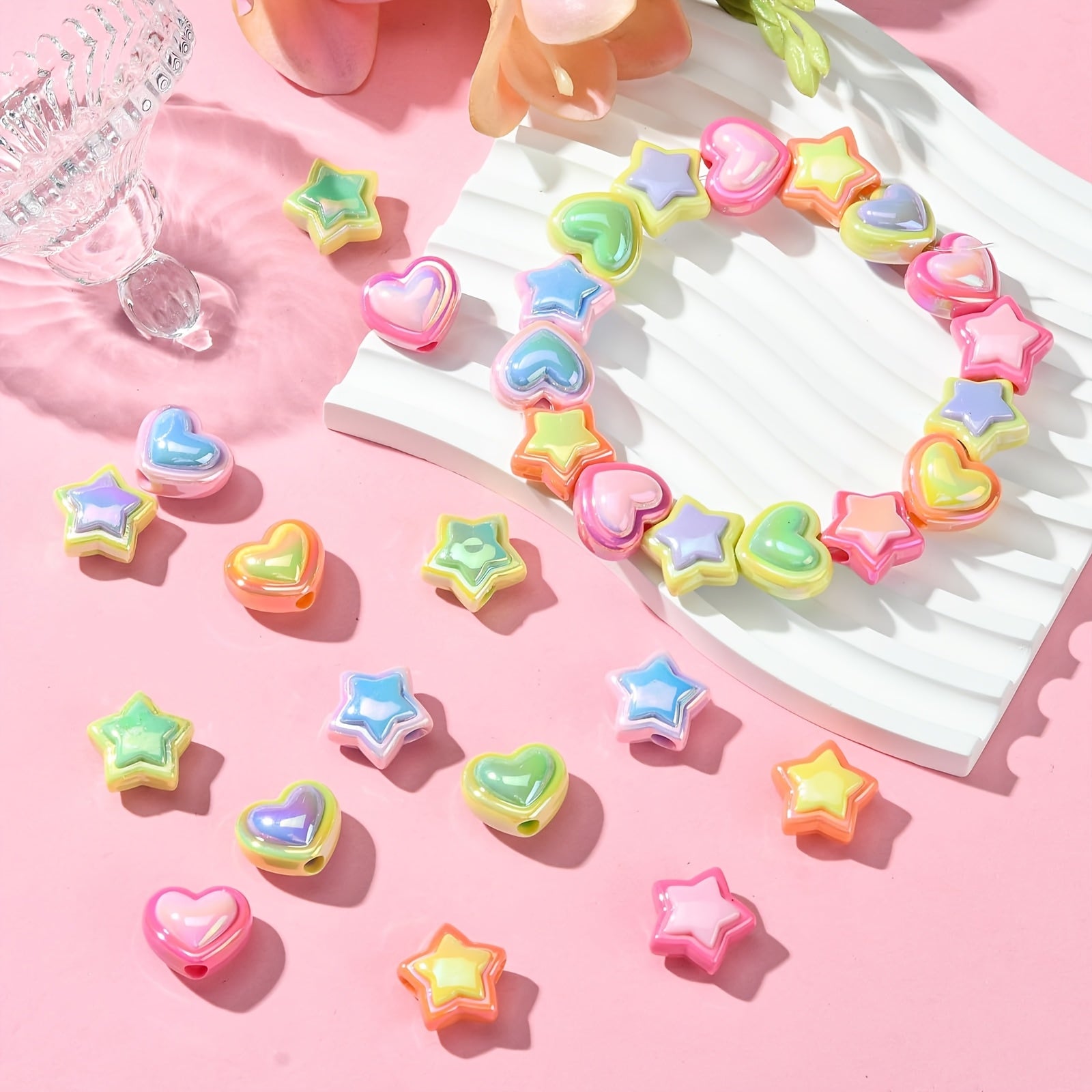 Multi Star Love Beads Bracelet Set