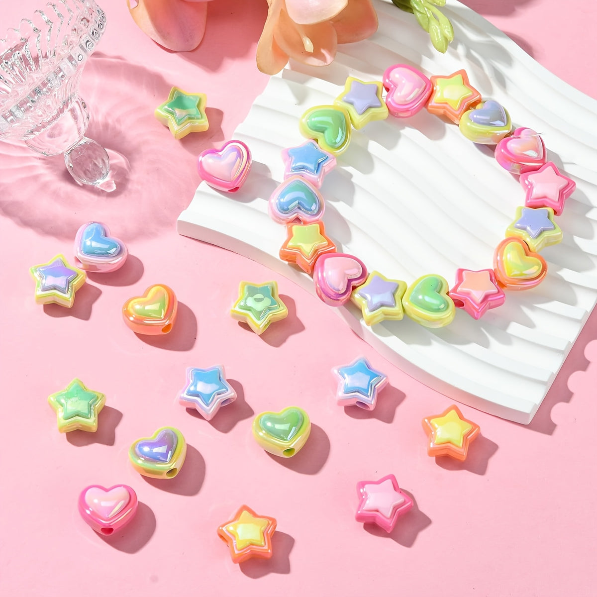 Multi Star Love Beads Bracelet Set
