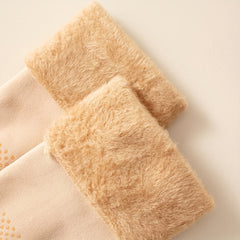 3 Pairs Plush Lined Mid Tube Socks for Women
