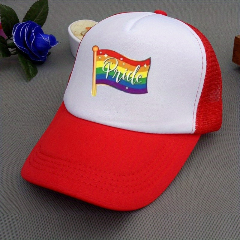 Rainbow Element Net Cap Baseball Cap for Men