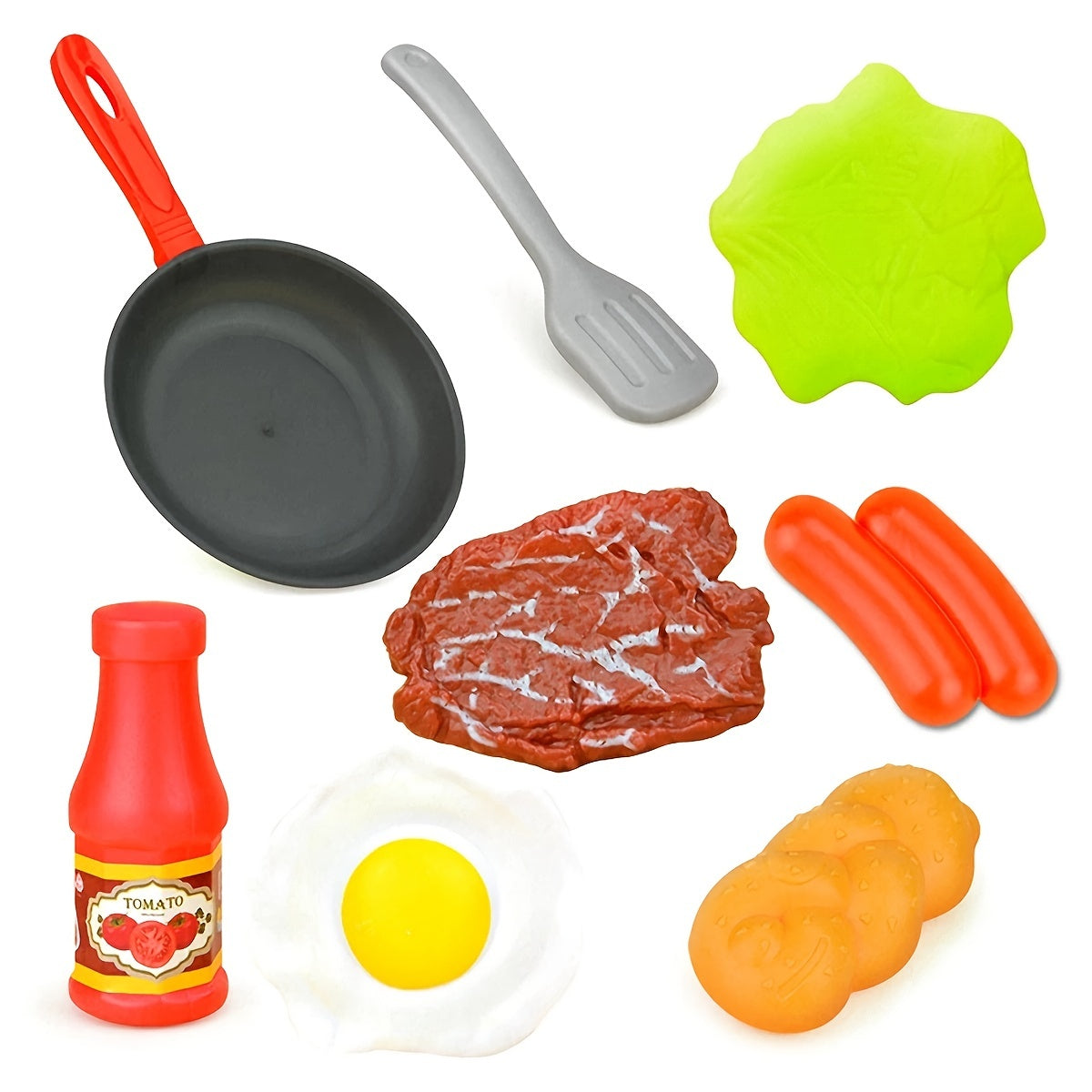 8-Piece Kids Kitchen Food Play Set