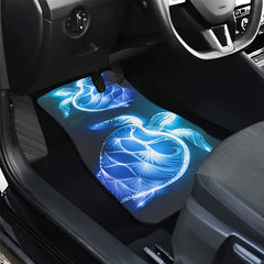 4pcs Luminous Turtle Pattern Car Floor Mats Non-slip Stain Resistant