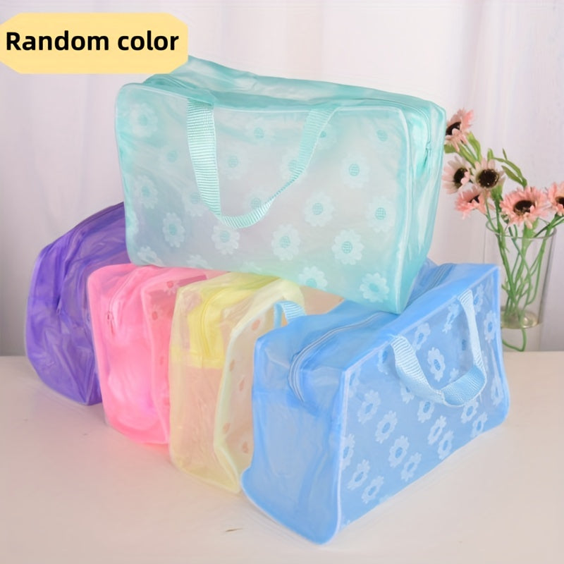 Large Capacity Makeup Pouch Portable Cosmetic Storage Bag