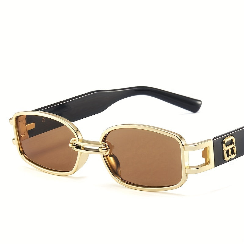 Vintage Rectangle Sunglasses Women 70's Square UV400 Protection Glasses