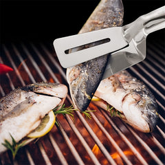 Stainless Steel Frying Shovel Clip for BBQ Pancakes