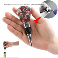 10pcs Resin Wine Bottle Stoppers Silicone Molds Set