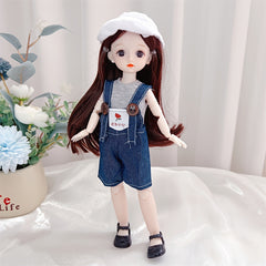 12 Inch BJD Doll Full Set With Clothes Shoes 30 Removable Joints DIY Toys