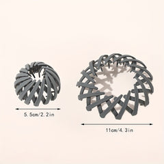Stretchy Hair Claw Frosted Bird Nest Shape Ponytail Clip