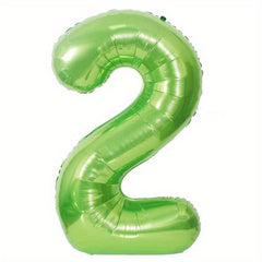 40" Fruit Green Number Aluminum Film Balloon - Birthday Decoration