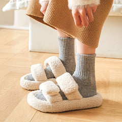 10 Pairs Solid Socks Comfy & Warm Women's Stockings & Hosiery