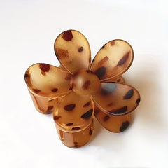 Flower Frosted Candy Hair Claw Clip Strong Hold Grip Hair Jaw Clip