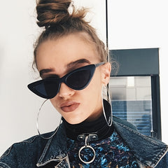 Vintage Cat Eye Sunglasses for Women, Plastic Frame