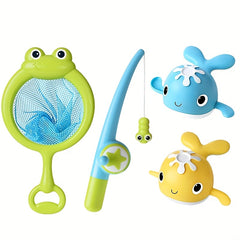 Spring Swimming Whale Bath Toy Set