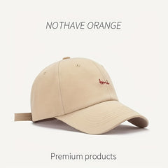 Embroidery Baseball Cap Solid Sun Hat Unisex Sunscreen Dad Hats