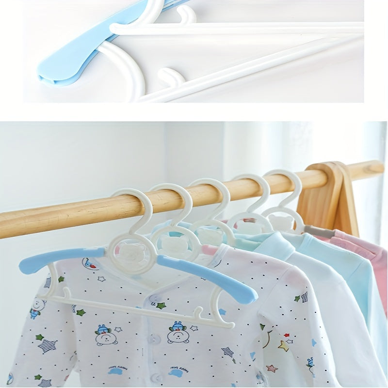 5pcs Children's Non slip Cartoon Bear Clothes Hanger