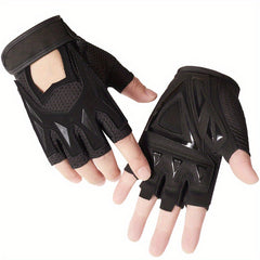 Summer Half Finger Gloves Anti Slip Breathable for Outdoor Cycling