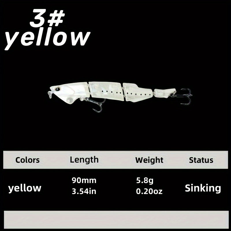 Plastic Jointed Sinking Minnow Bait For Fishing