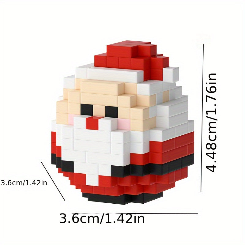 Christmas Santa Claus Snowman Tree Egg Cartoon Assembly Toy Gift