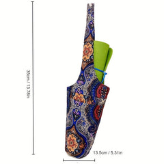 Canvas Yoga Mat Bag Single Shoulder Crossbody