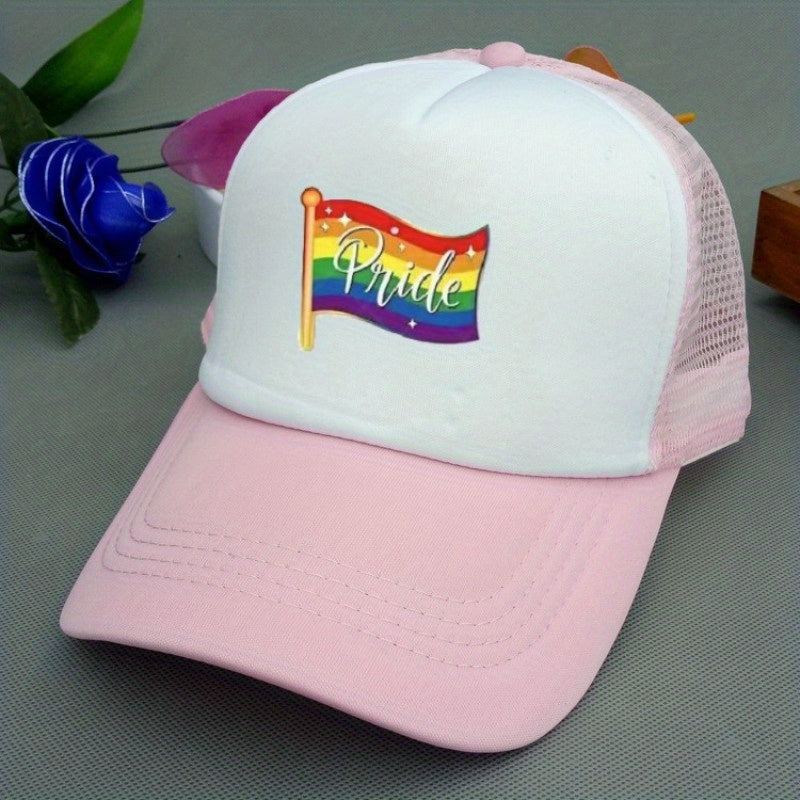 Rainbow Element Net Cap Baseball Cap for Men