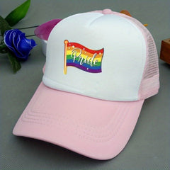 Rainbow Element Net Cap Baseball Cap for Men