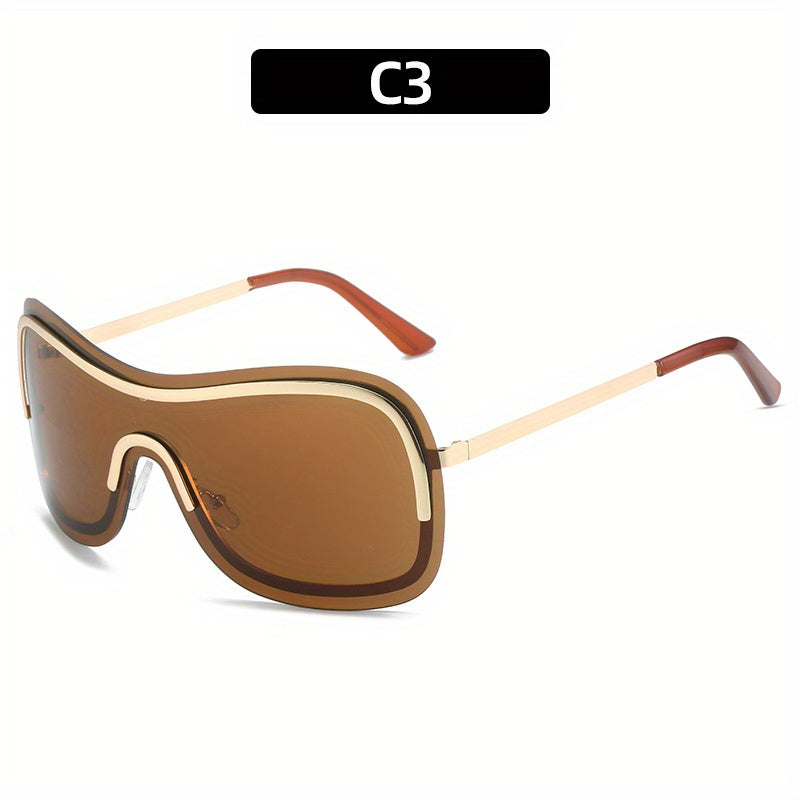 Y2K Gradient Lens Metal Frame Sunglasses UV400